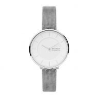 Gitte Two-Hand Silver-Tone Stainless Steel Mesh Watch